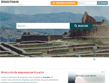 Tablet Screenshot of ecuador-directorio.com